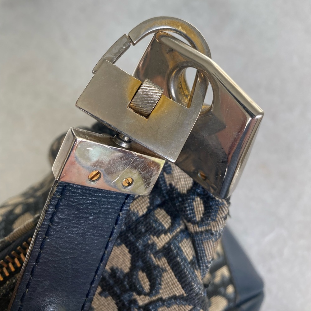 AuthenticVintage Dior Diorissimo Shoulder Bag zipper won't unzip - Picture 6 of 13